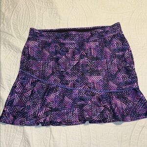 Patterned Purple Skirt
